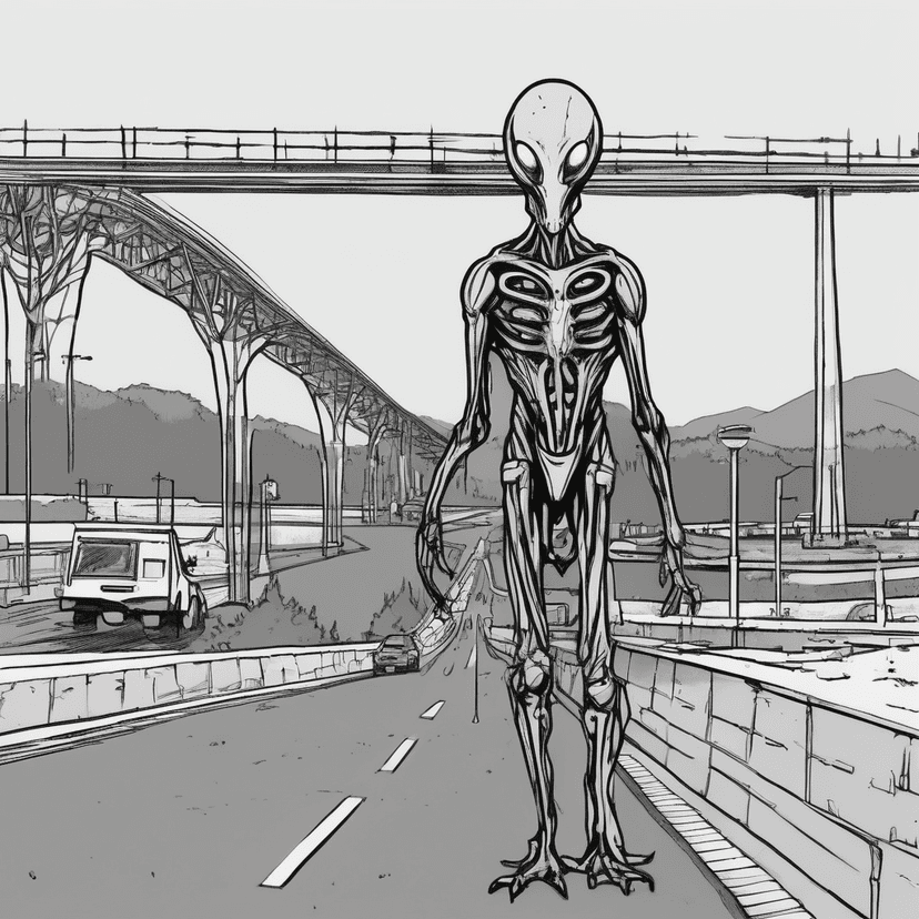 Waiting for traffic to move.